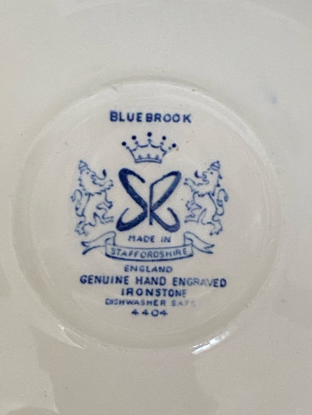 England BLUE BROOK Dinnerware Set - Cup, Saucer, Bowl, Salad Plate - Picture 6 of 12